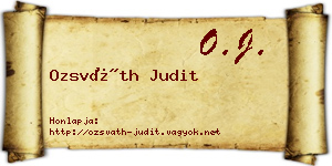 Ozsváth Judit névjegykártya